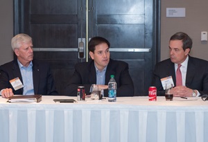 Ed Crenshaw of Publix, Sen. Marco Rubio(R-FL) and Sandy Duncan of Coca-Cola