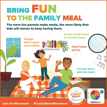 Bring Fun to Family Meals Cobranded MyPlate Infographic