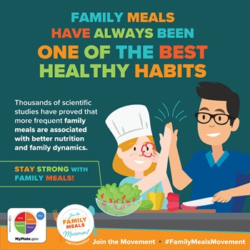 Family meals Have Always Been One of the Best Healthy Habits Cobranded MyPlate Infographic