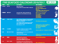 Seafood Calendar Cover