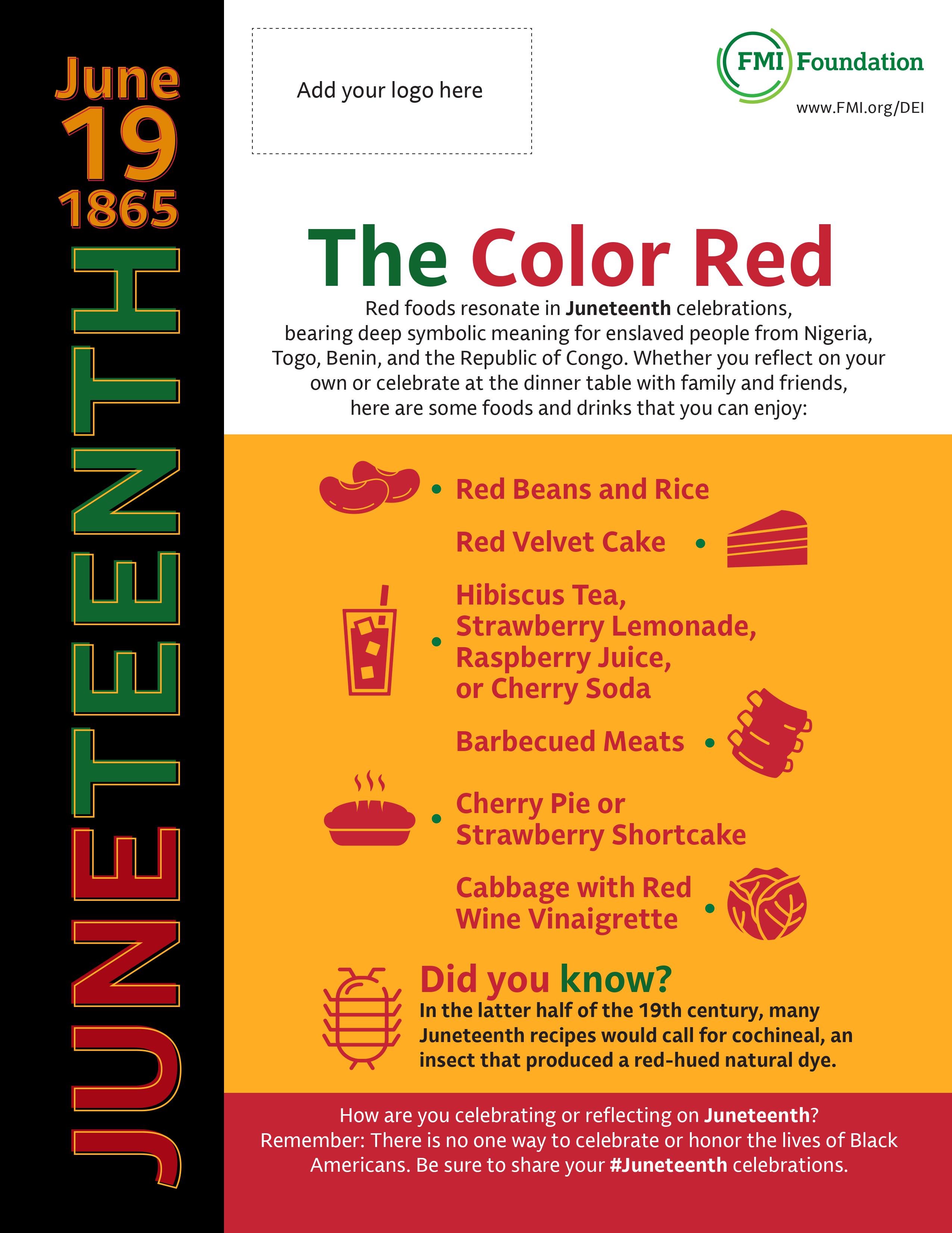 2023 FMI Foundation Juneteenth Food Infographic