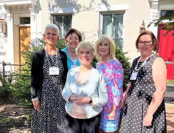 mg-caption: Left to Right - Joanie Taylor, Susan Mayo, Mary Ellen Burris, Maureen Murphy, Cheryl Macik