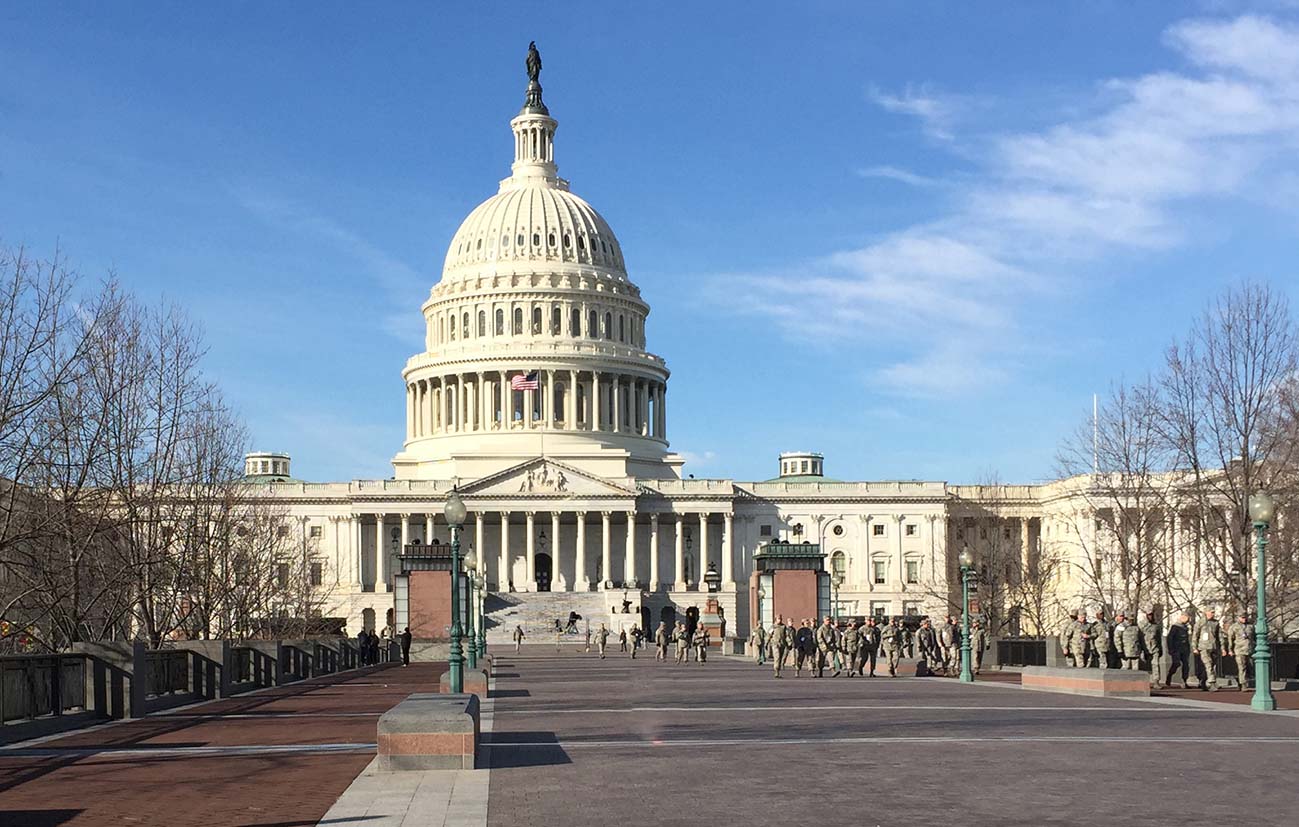 Capitol Hill in January