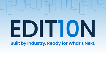 Logo that says Edition 10. Built by Industry. Ready for What's Next.