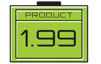 Tag that says Product 1.99