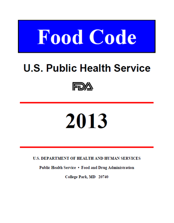 FDA Food Code Cover