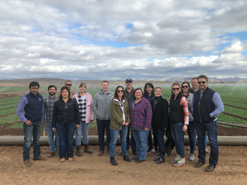 mg-caption: The FMI Food Protection Committee visited leafy green farms in Yuma, AZ to learn about water safety. 