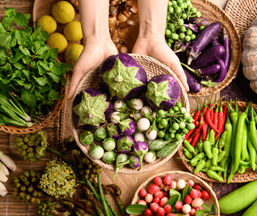 Fresh produce in basket