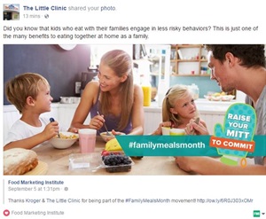 Kroger Little Clinic Family Meals Month