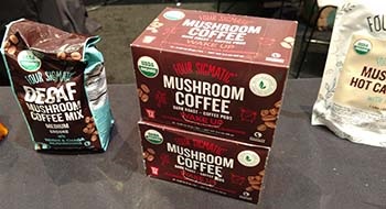 Mushroom products at Fancy Food Show