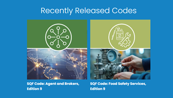 Logo lockup of two SQF new codes.