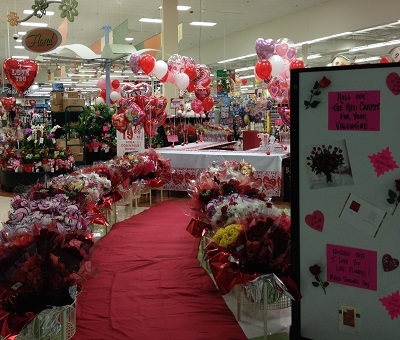 Store Manager Valentine's Day Display 