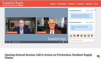 Supply chain forum screenshot