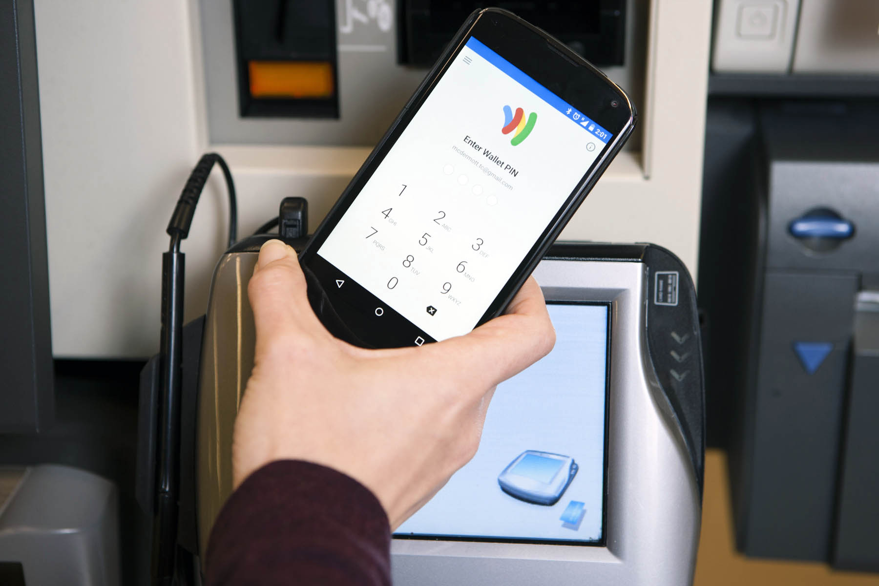 Technology at checkout 