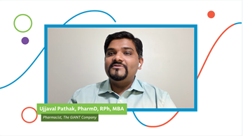 Ujjaval Pathak on video screen