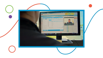 Man using telehealth