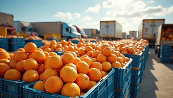 Oranges that will be transported
