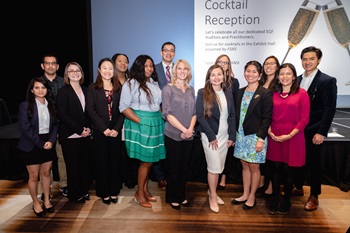 From left to right: Pratiksha Timalsina; Vijay Chhetri; Conner McDaniel; Shiyu Cai; Loron Pinnock Brown; Abimbola Allison; Franklin Bonilla; Christina Hunter; Katheryn Parraga; Ewa Pietrysiak; Michelle Duong; Erika Estrada; Carmen Cano Roca; and Amadeus Ahnan