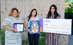 2021 DDLM Art Contest 1st Place Winner with Teresa Anaya and Alexandra Bolanos