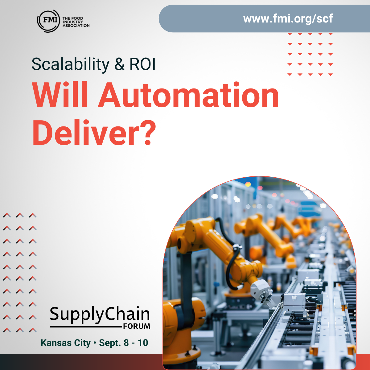 FMI Supply Chain Forum social graphic for LinkedIn on Automation