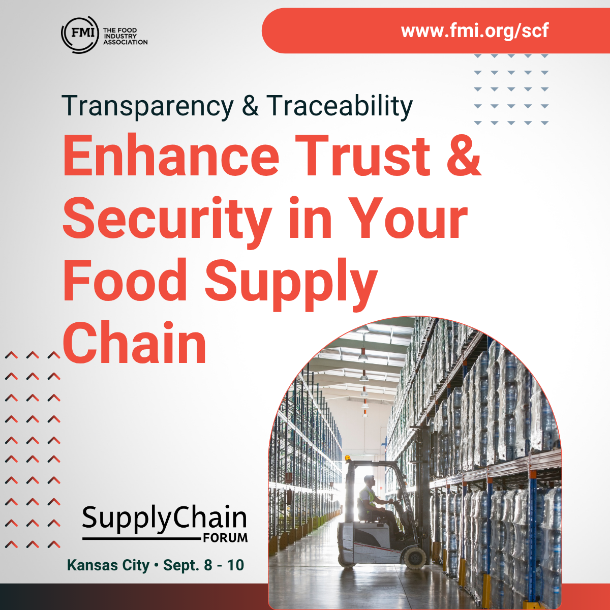 FMI Supply Chain Forum social graphic for LinkedIn on FSMA Traceability Rule