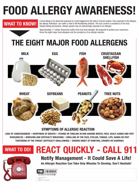 Food Allergen Poster