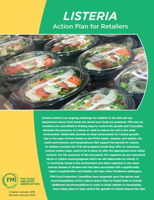 Listeria Action Plan for Retailers