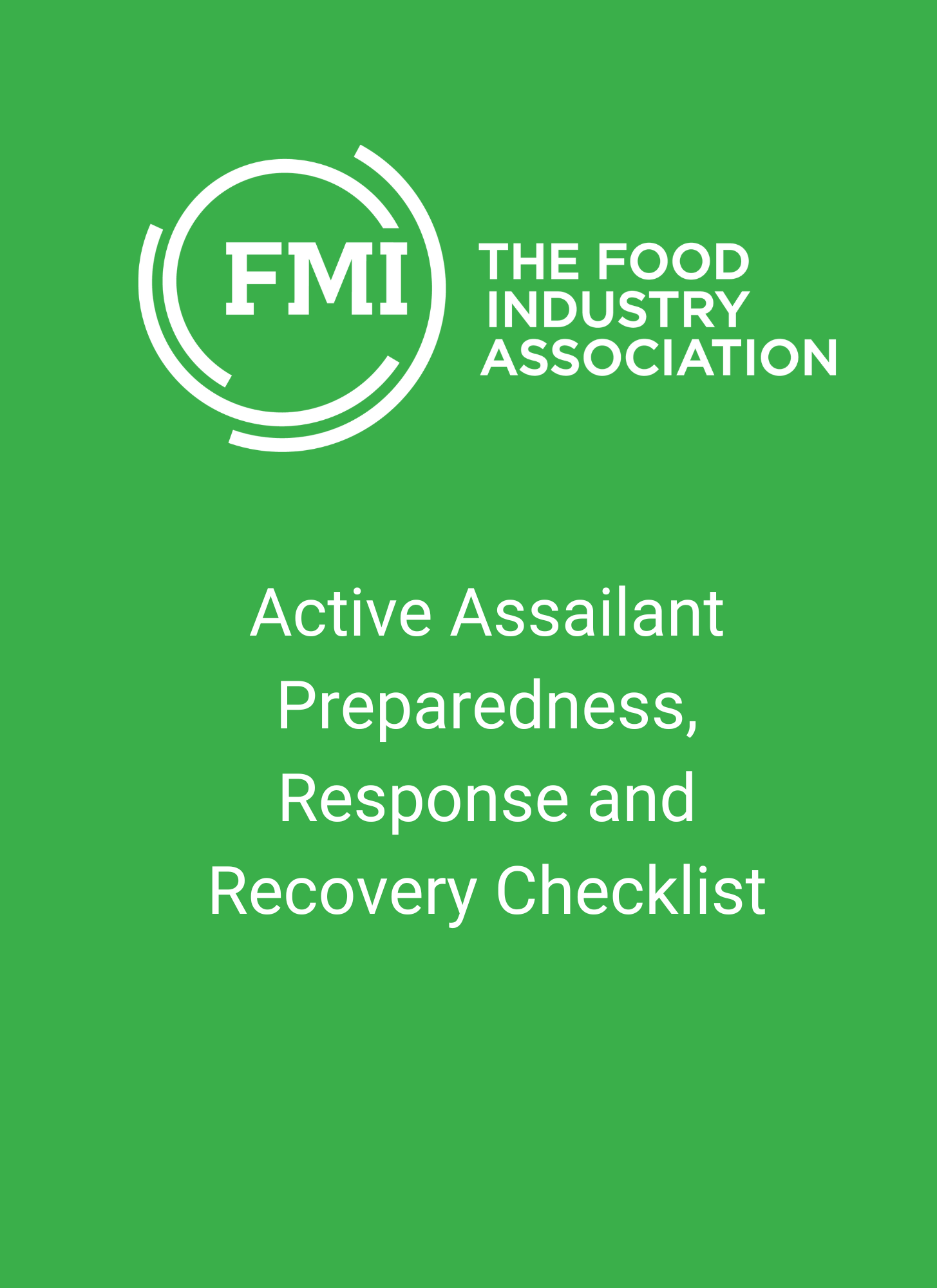 Active Assailant Preparedness, Response and Recovery Checklist