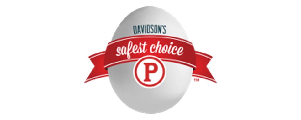 Davidson&#39;s Safest Choice Pasteurized Eggs logo - in 5x2 Frame