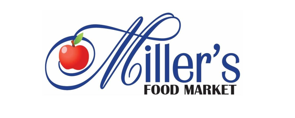 Miller&#39;s Food Market logo - in 5x2 Frame