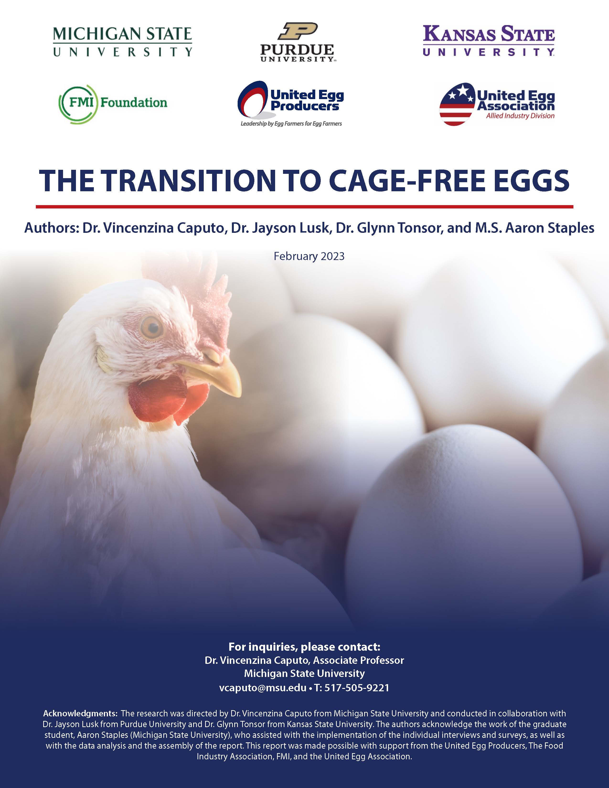 Challenges Associated with the Transition to Cage Free Eggs